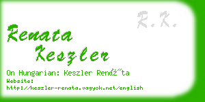 renata keszler business card